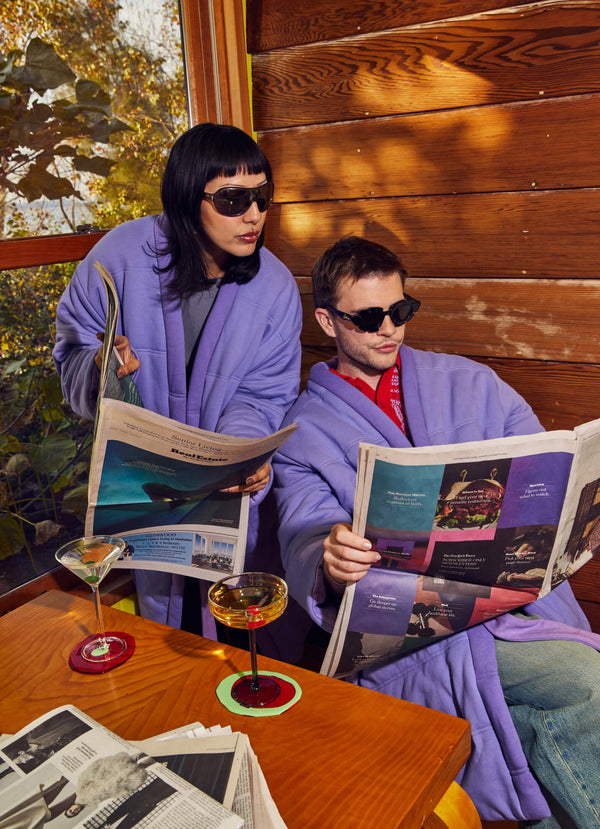 Offhours x Coming Soon Homecoat in Ultraviolet