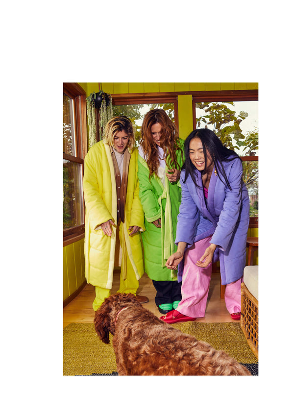 Offhours x Coming Soon Homecoat in Ultraviolet