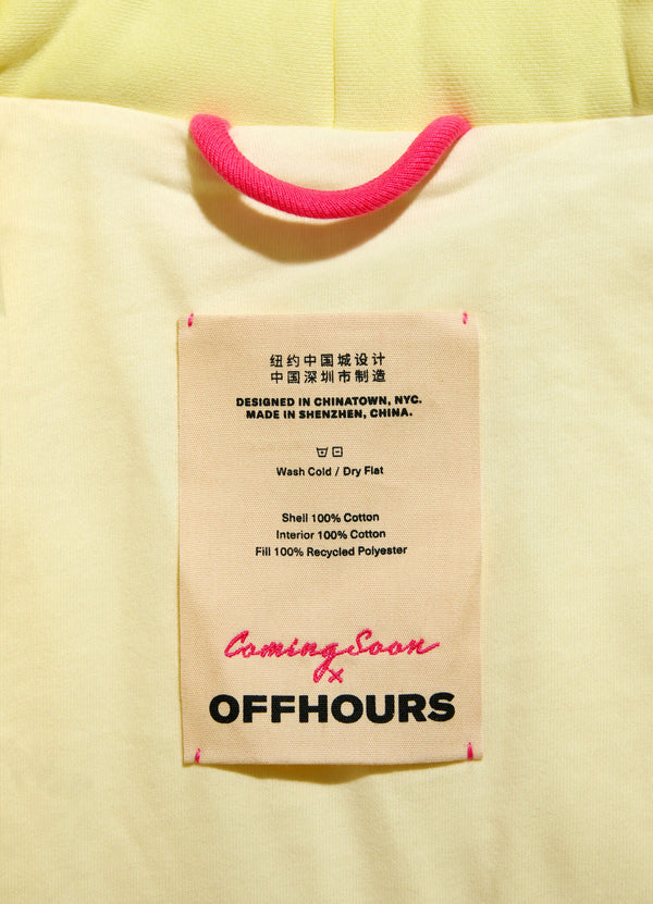 Offhours x Coming Soon Homecoat in Ray